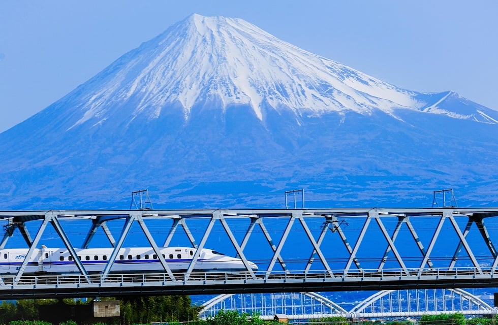 富士山と新幹線