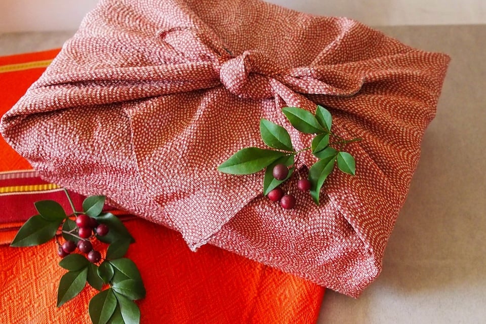 Beautifully wrapped Japanese gift boxes