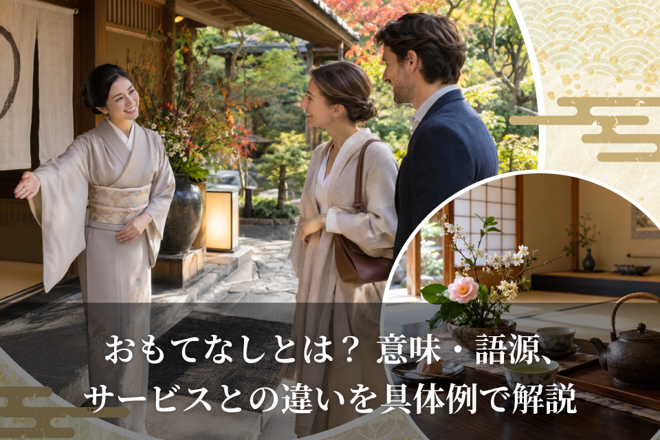 おもてなしとは？意味・語源、サービスとの違いを具体例で解説