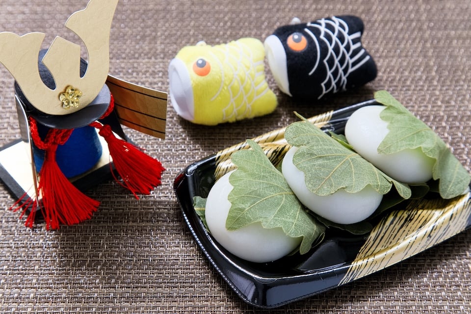こどもの日のおやつ、柏餅