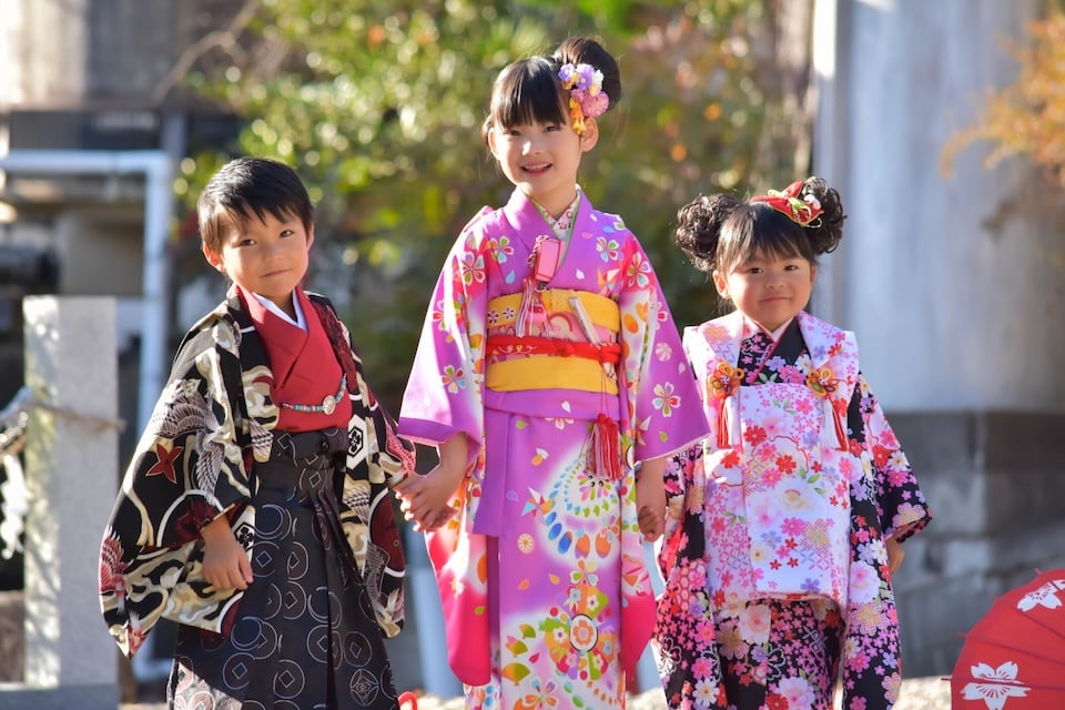 7歳・5歳・3歳の七五三風景