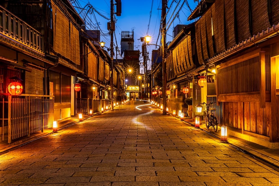 京都:祇園の街並み