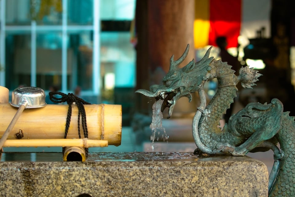 京都:神社の手水