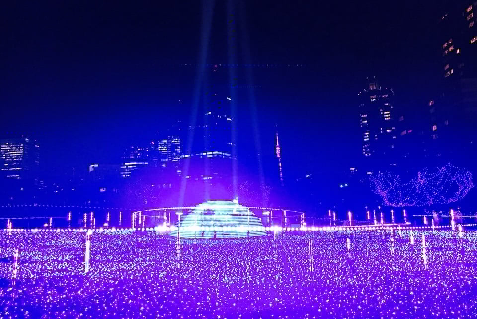 東京ミッドタウンの冬イルミネーション
