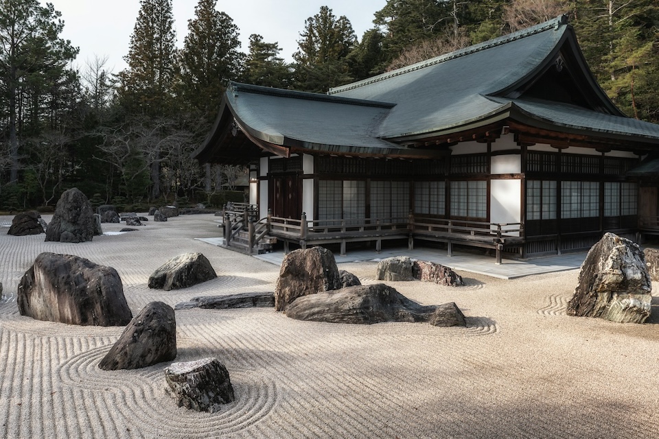 Serene Zen rock garden representing the high-end cultural rewards of incentive travel in Japan.
