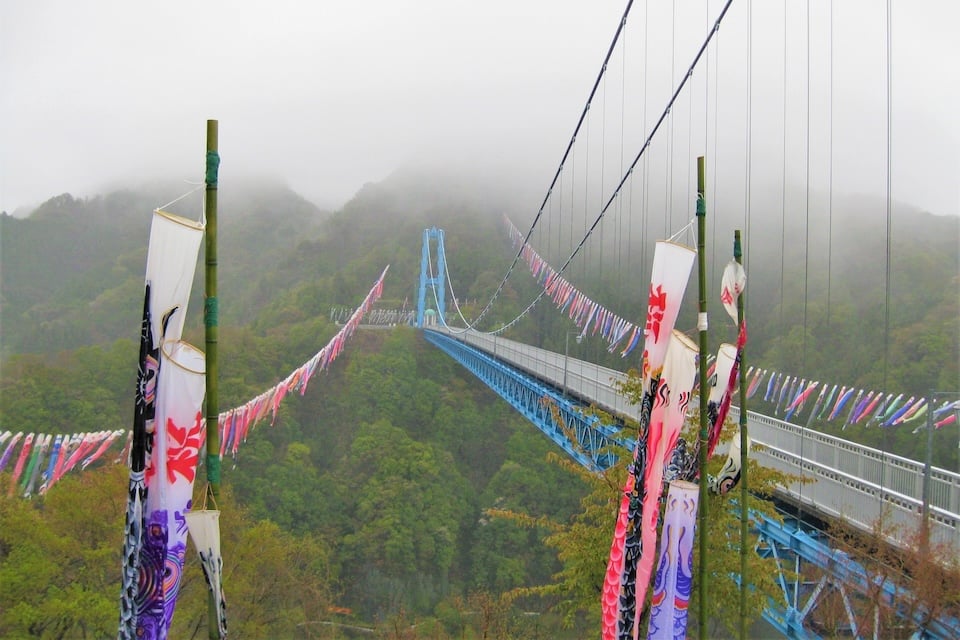 竜神峡鯉のぼり