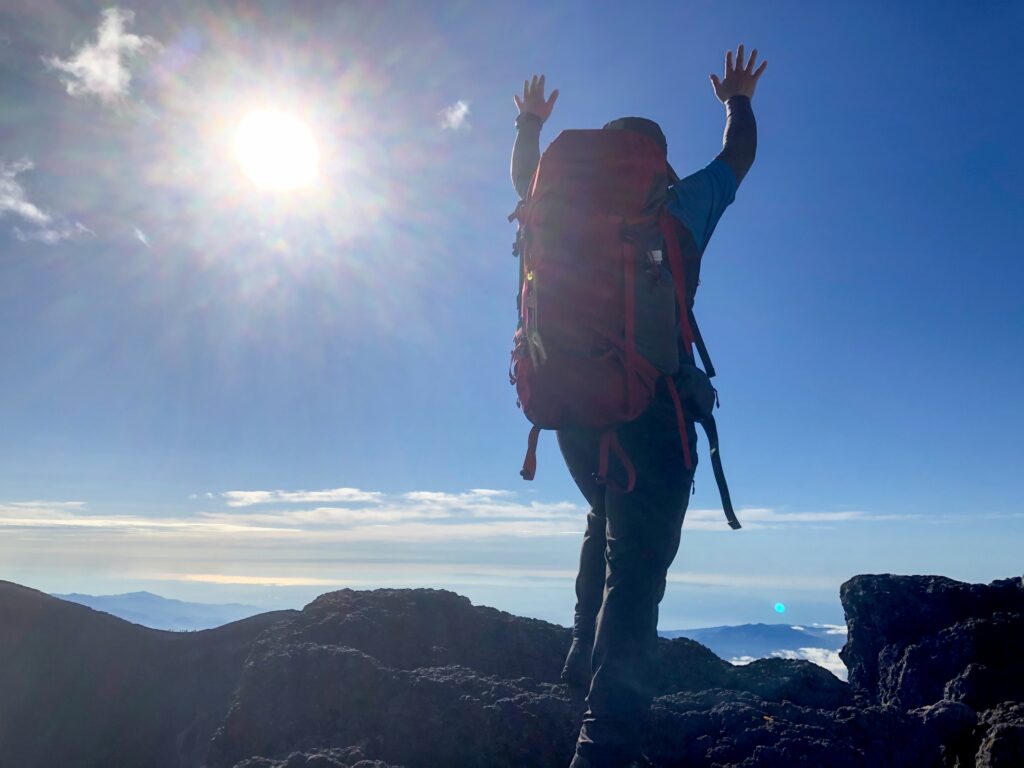 観光客が富士登山