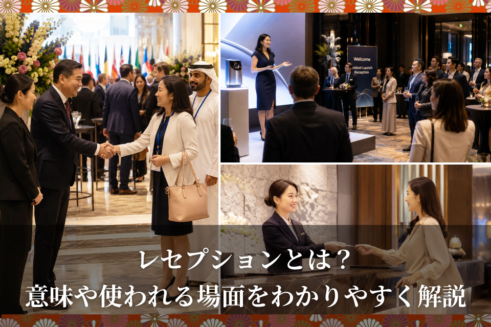 レセプションとは？意味や使われる場面をわかりやすく解説