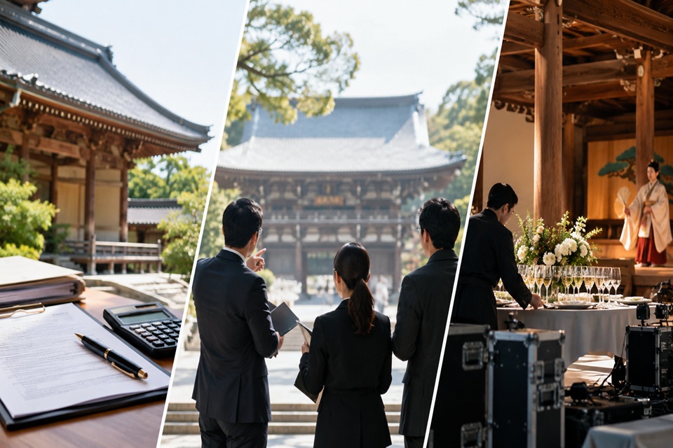 寺社・文化財の貸切にかかる費用は何で決まる？