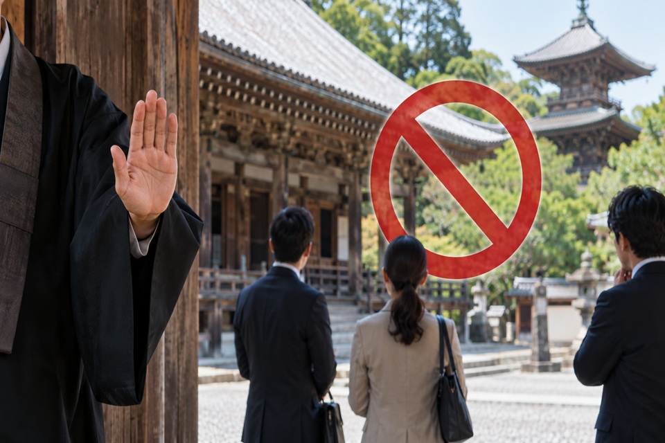 寺社・文化財の貸切を断られることがあるケース
