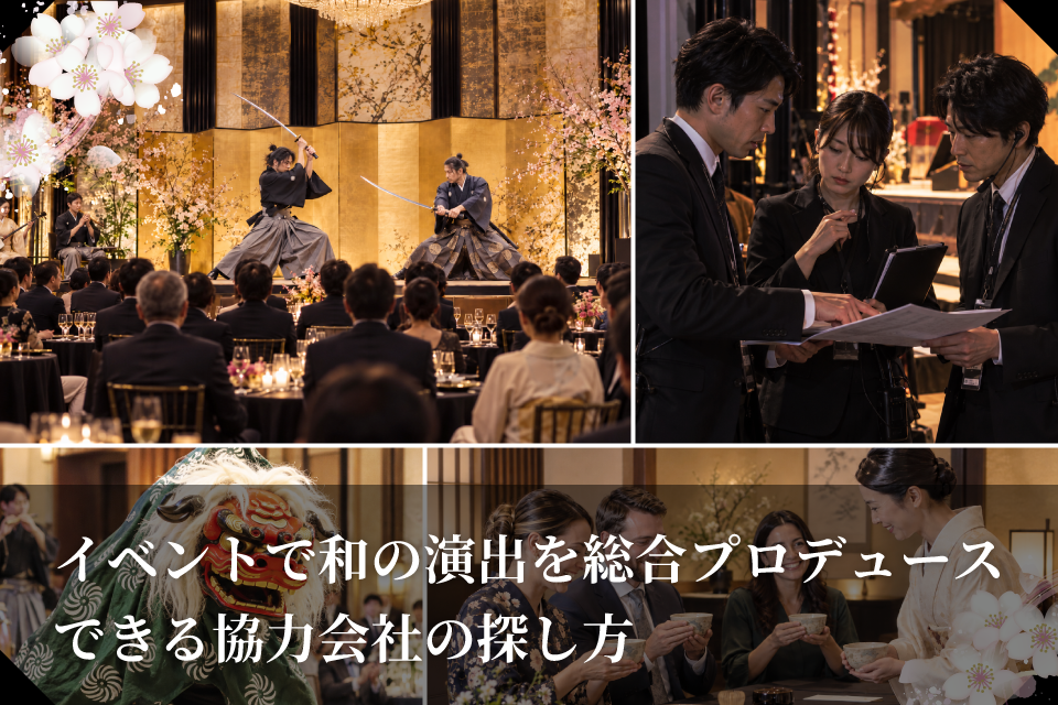 イベントで和の演出を総合プロデュースできる協力会社の探し方