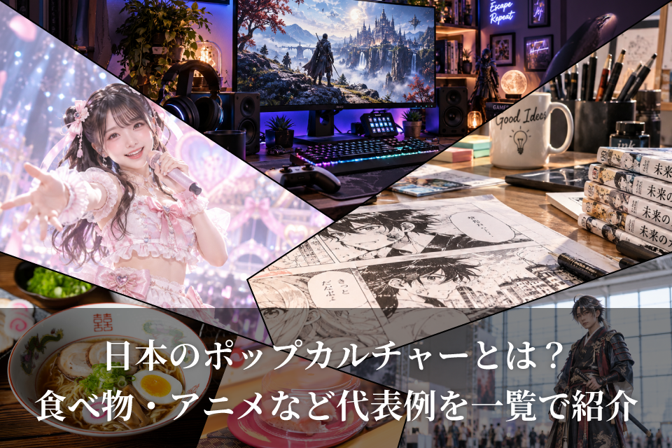 日本のポップカルチャーとは？食べ物・アニメなど代表例を一覧で紹介