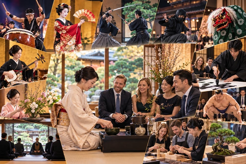 モテナス日本では幅広い和の演出を組み合わせて提案できる