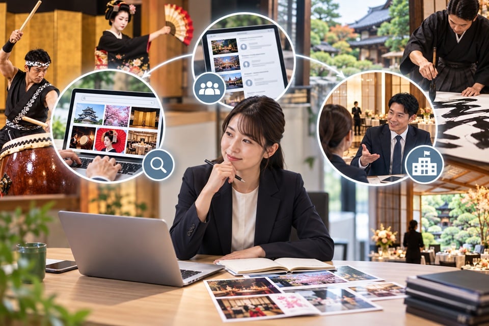 和の演出を総合プロデュースできる協力会社の探し方